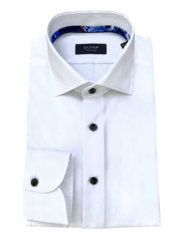 6 overhemd Olymp online bestellen wit enkelmanchet6